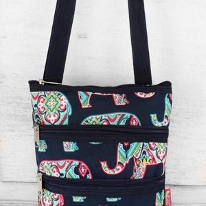 Preppie Elephant Crossbody
